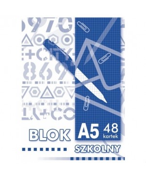 Bloknotas A5 48l. langeliais