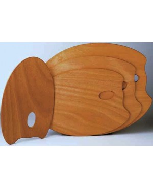 Paletė medinė Mabef 30x40 cm, ovali, medinė impregnuota
