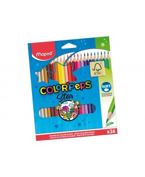 Spalvoti pieštukai Maped Color Peps 24 spalvos