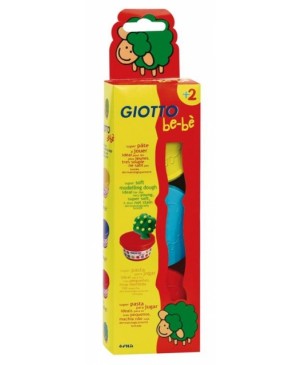 Lipdymo masė Giotto be-be 3x100g yellow-blue-red 