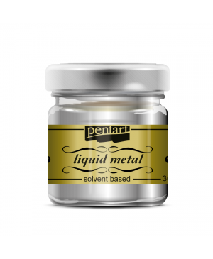 Liquid Metal Pentart dažai 30ml, silver