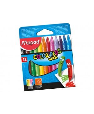 Vaškinės kreidelės Maped Color Peps 12 spalvų