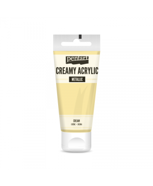 Akrilo dažai Pentart Creamy pusiau blizgūs, 60ml, 27959 cream