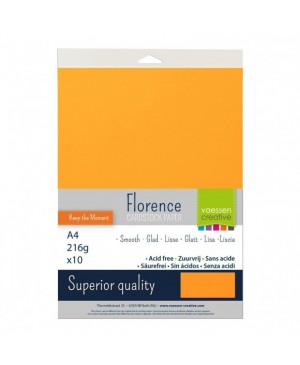 Popierius Florence Smooth - Grapefruit (008), A4, 216  g/m², 10 lapų