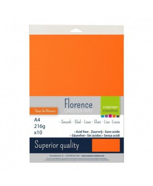 Popierius Florence Smooth - Melon (012), A4, 216  g/m², 10 lapų