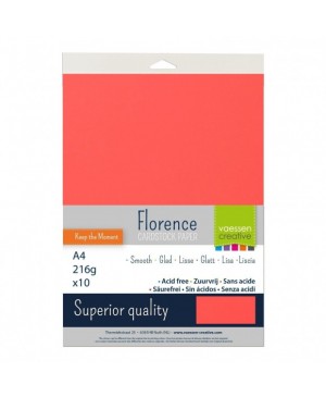 Popierius Florence Smooth - Kiss (028), A4, 216  g/m², 10 lapų