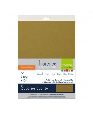 Popierius Florence Smooth - Acacia (079), A4, 216  g/m², 10 lapų