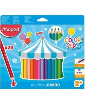 Spalvoti pieštukai Maped Color'Peps My First Jumbo 24 spalvų