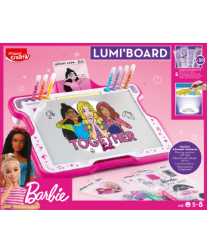 Šviečianti dėžutė Maped Creativ Lumi Board - Barbie, su priemonėmis   