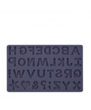 Silikoninė liejimo forma Vaessen - Alphabet, 12.7x20.3cm