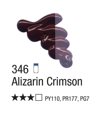 Aliejiniai dažai Acrilex 37ml 346 Alizarin Crimson 