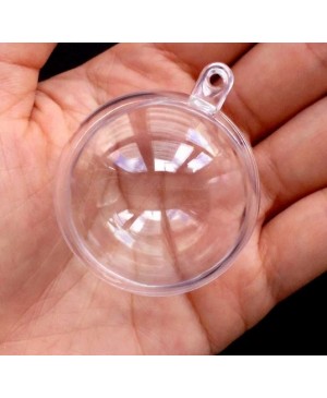 Skaidraus plastiko burbulas iš 2 dalių, diametras 4 cm, 5 vnt.