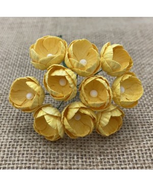 Popierinės gėlytės Promlee Flowers - Yellow Buttercups SAA-537, 25mm, 10vnt