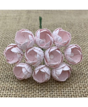 Popierinės gėlytės Promlee Flowers - Pink Mist Buttercups SAA-540, 25mm, 10vnt