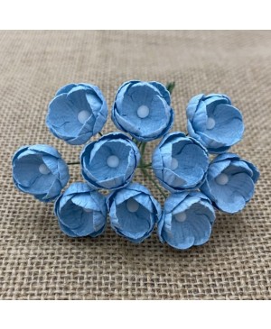 Popierinės gėlytės Promlee Flowers - Baby Blue Buttercups SAA-553, 25mm, 10vnt