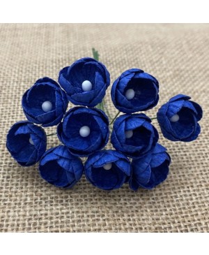 Popierinės gėlytės Promlee Flowers - Royal Blue Buttercups SAA-554, 25mm, 10vnt