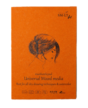 Universalus eskizavimo bloknotas Mixed media Authentic SMLT Art, A5, 200 g/m², 40 lapų