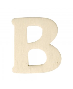 Medinė raidė 4cm, B