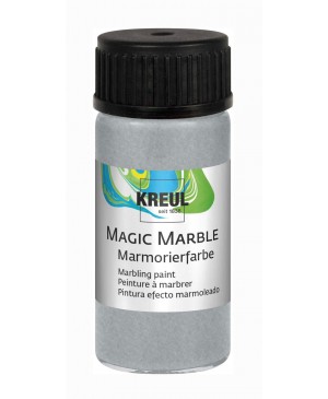 Marmuravimo dažai Kreul Magic Marble Marbling Silver, 20ml