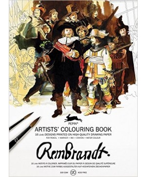 Knyga meniniam spalvinimui Pepin Press - Rembrandt Paintings