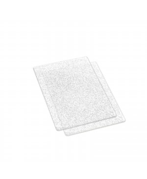 Kirtimo plokštės Sizzix Silver Glitter, 15.56x22.23x0.32cm, 2 vnt.