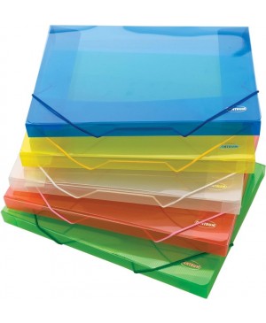 Aplankas dokumentams 40 mm, A4, plastikinis, su gumele