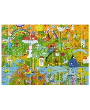 Dėlionė Grafix - Floor Puzzle Happy World, 96 dalių, 35x48cm