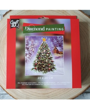 Deimantinės mozaikos rinkinys - Craft Sensations Diamond Painting - Christmas Tree, 20x20cm