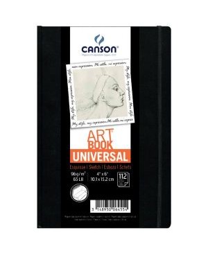 Sąsiuvinis eskizams Canson Art Book Universal, 10.2x15.2cm, 96 g/m², 112 lapų