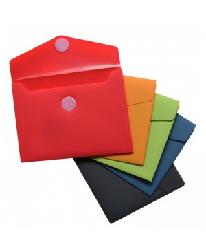 Plastikinis vokas su lipuku Office Box - Vital colors, 6.2x10.5cm