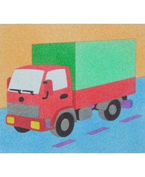 Eskizas smėlio tapybai Sunkvežimis 20x18cm