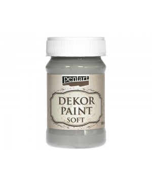 Akrilo dažai Pentart - Decor Paint Chalky 100ml, pilka
