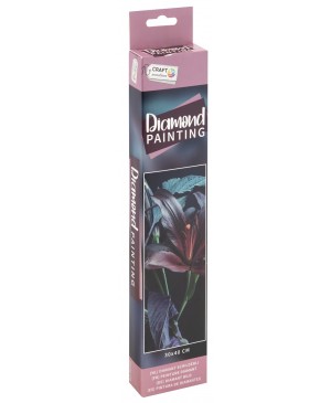 Deimantinės mozaikos rinkinys - Craft Sensations Diamond Painting - Dark Flowers, 30x40cm