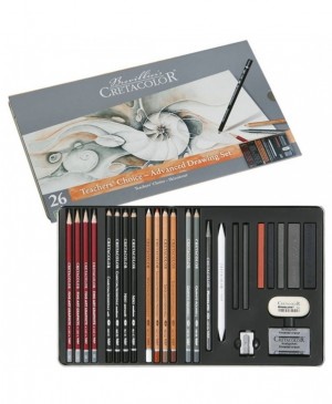 Eskizavimo pieštukų rinkinys Cretacolor Advanced teachers choice artists pencil set, metalinėje dėžutėje, 27vnt.