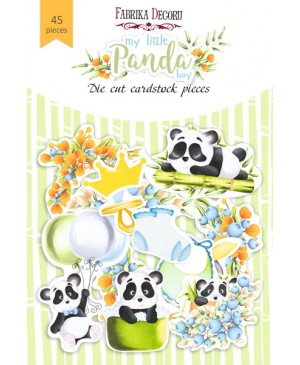 Iškarpėlių rinkinys Fabrika Decoru – My little panda boy, 250 g/m², 45vnt