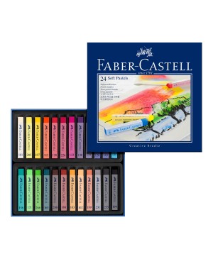 Sausa pastelė Faber Castell Creative Studio, 24 spalvų