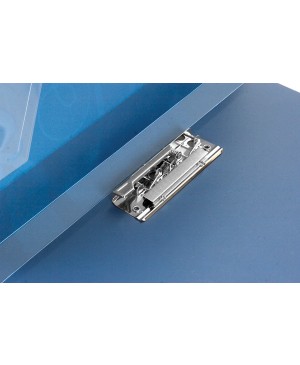 Aplankas su metaliniu spaustuku Forpus Barocco, A4, 20mm, mėlynas