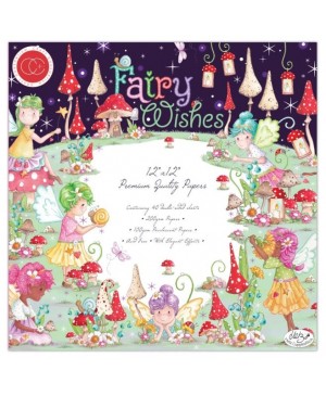 Skrebinimo popieriaus rinkinys Craft Consortium - Fairy Wishes, 30.5x30.5cm, 40 lapų, 200 g/m²