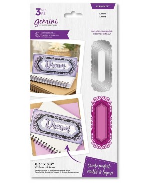 Kirtimo formelė Crafter's Companion - Gemini - Slimline Advanced Nesting Latina Elements