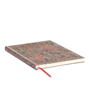 Užrašų knygutė Paperblanks Silver Filigree Collection Garnet, 17.5x22.5cm, 176 lapai, balti