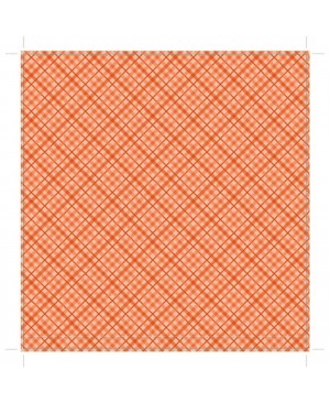 Skrebinimo popierius Core' dinations Orange Plaid, 30.5x30.5cm, 216 g/m², 1vnt.