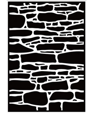 Reljefavimo formelė Nellie Snellen HSF019 Stone Wall, 106x150mm