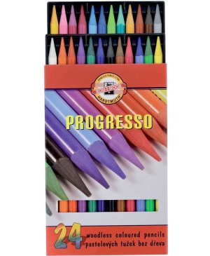 Spalvotų pieštukų rinkinys Progresso Koh-I-Noor, 24 spalvos 