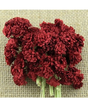 Popierinės gėlytės Promlee Flowers - Deep Red Gypsophila SAA-408, 10mm, 20vnt.