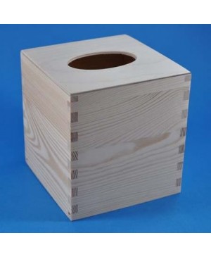 Dėžutė medinė servetėlėms - kubas, 13.5x13.5x13.6cm