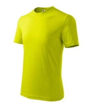 Vaikiški marškinėliai Malfini Basic 138, 160g/m², laimo žalia, 134cm/8metų