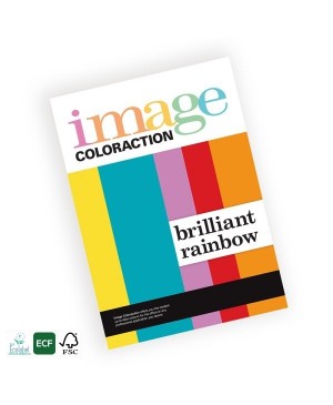 Spalvoto popieriaus Image Coloraction FSC Mix Credit rinkinys Brilliant Rainbow A4, 80 g/m² , 7 x10 l. ryškių sp.