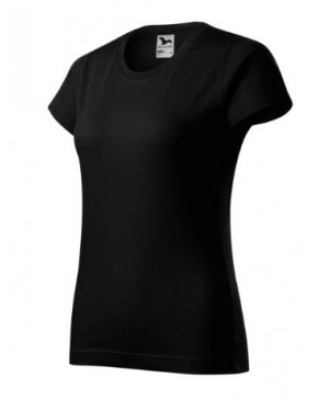 Moteriški marškinėliai Malfini Basic 134, 160g/m², juoda, M