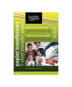 Popierius piešinio perkėlimui ant tamsių audinių T-shirt Transfer, A4, 5 lapai