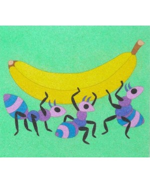 Eskizas smėlio tapybai Bananas 20x18cm